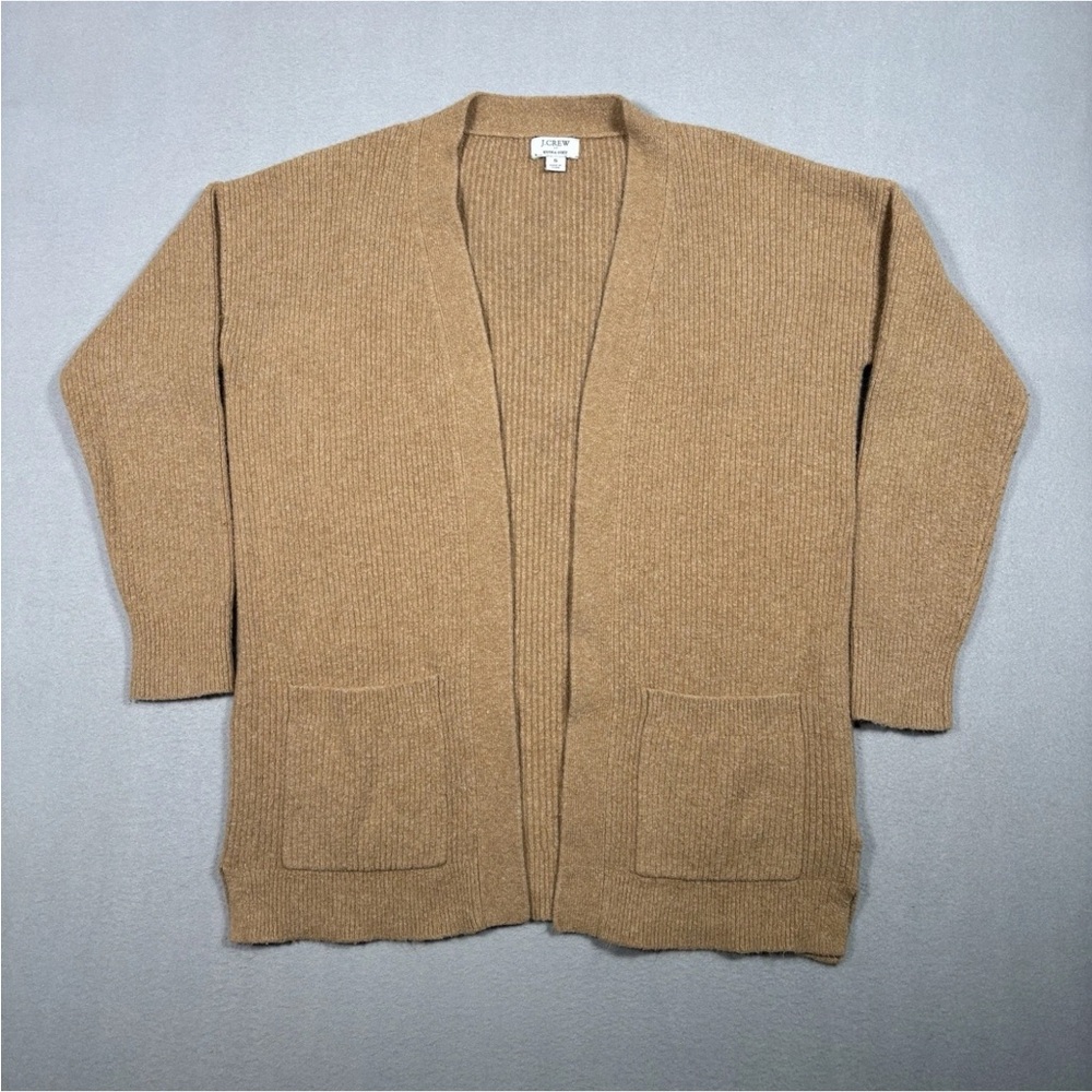 J. CREW Long Cardigan Sweater in Extra-Soft Yarn Women’s Small Wool Blend